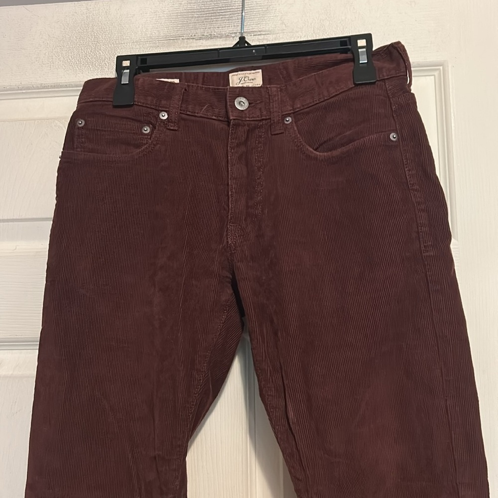 J.Crew Corduroy’s Size 28 Burgundy - Picture 2 of 7